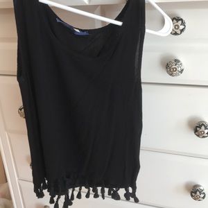 Black crop top